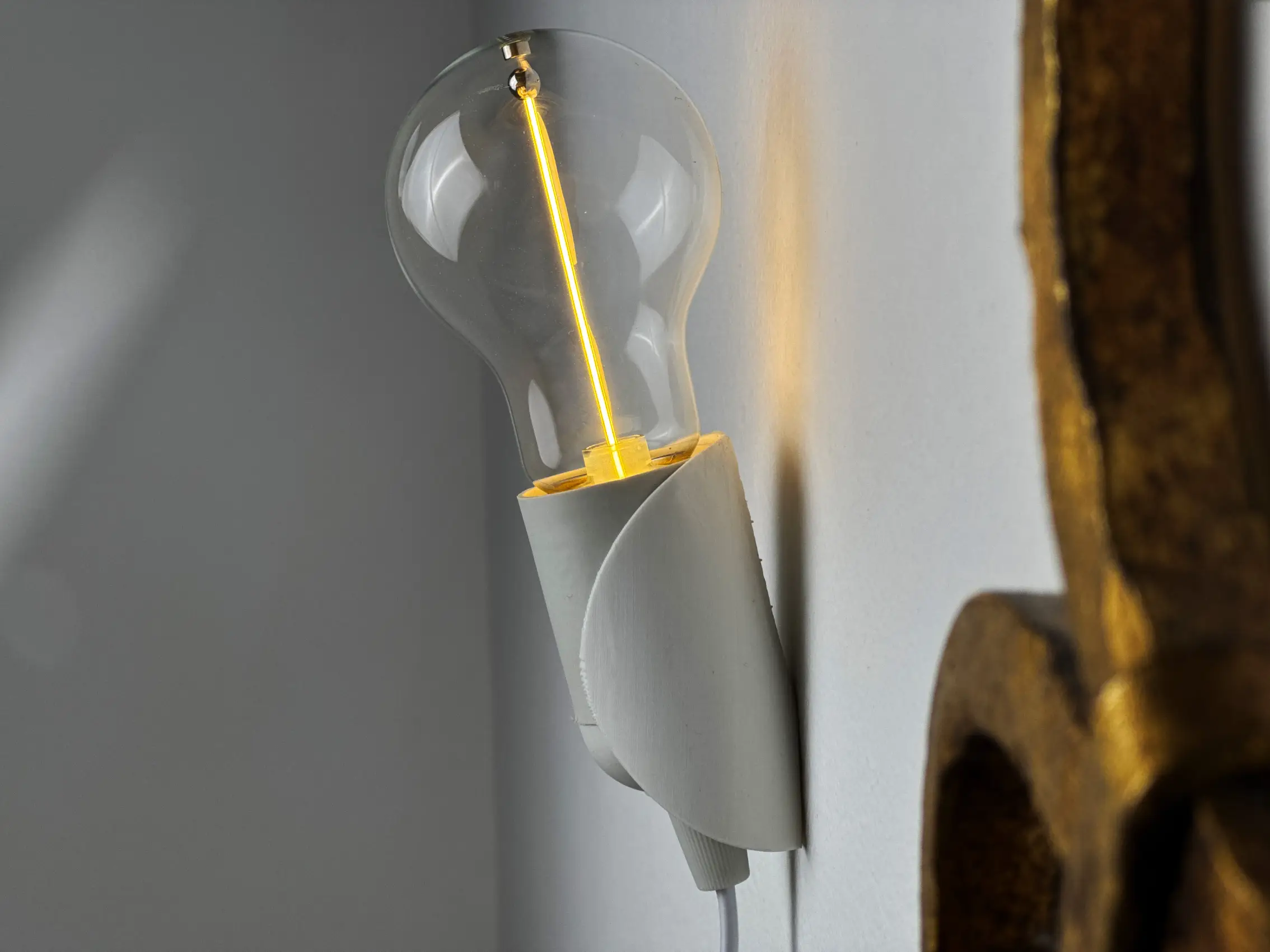 wall lamp holder minimal universal