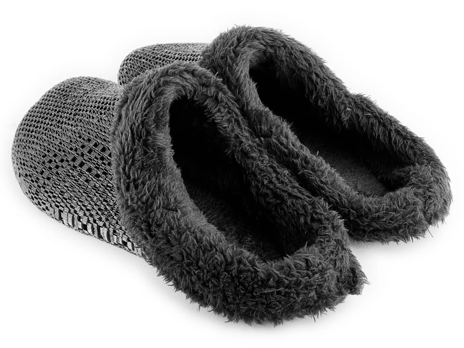 tale barefoot winter slippers clogs crocs insert liner fur shoes Detail